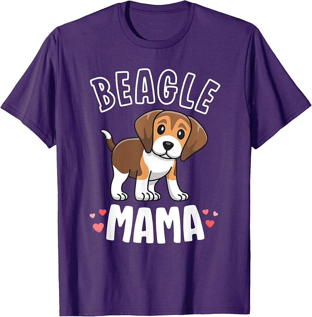 Beagle Mama Dog Mom Shirts For Women Gift For Beagle Lover T-Shirt