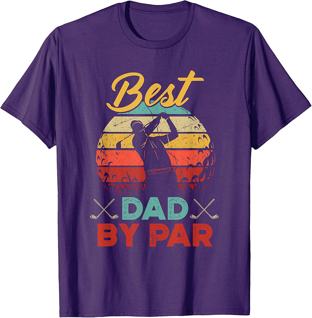 Best Dad By Par Golfer Daddy Father's Day Gifts Golf Lover T-Shirt