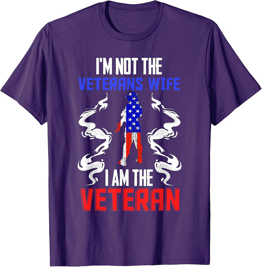 US Flag I'm not the Veterans Wife T-Shirt