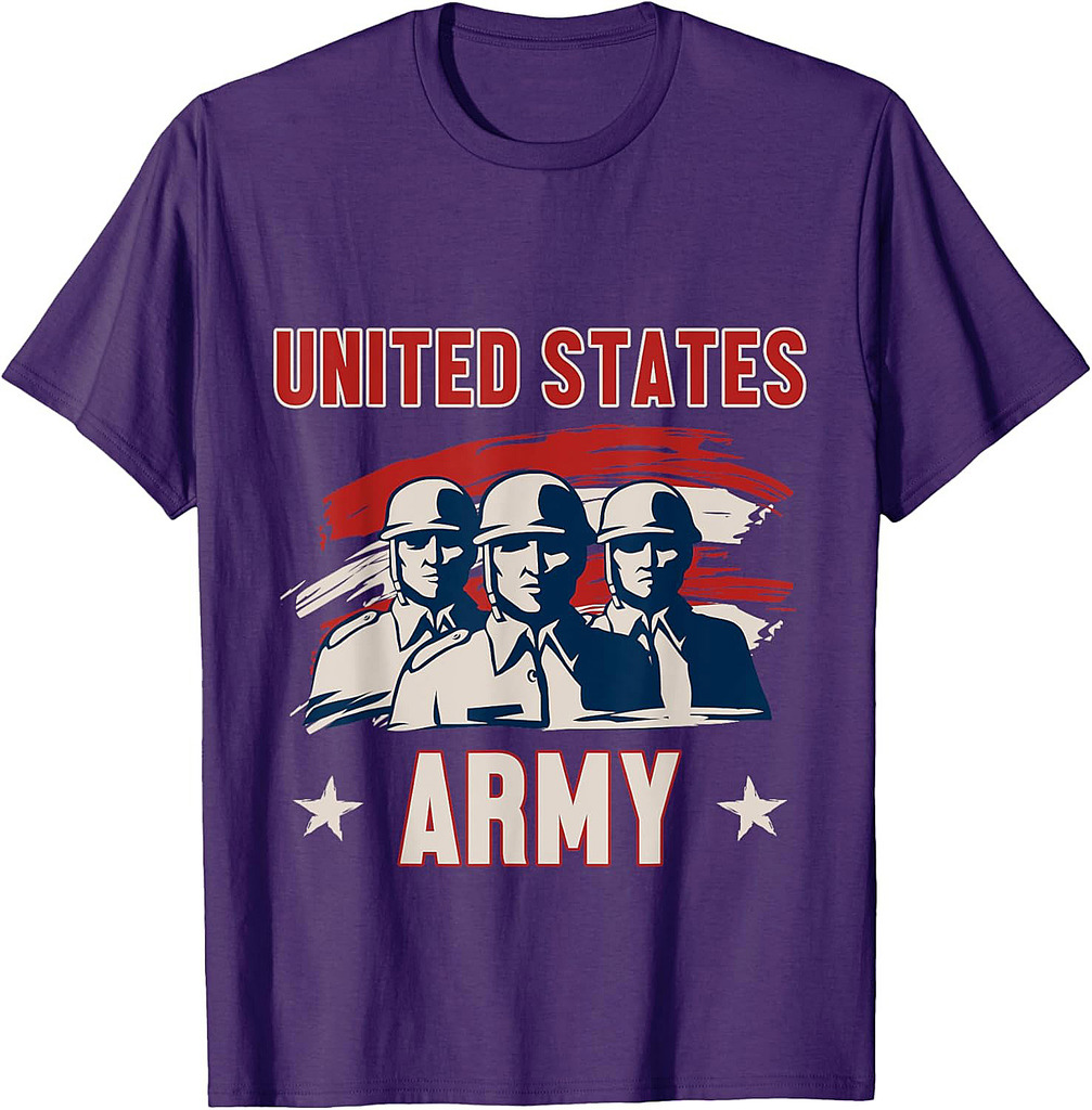 United States Army Veteran Proud American Warrior USA T-Shirt