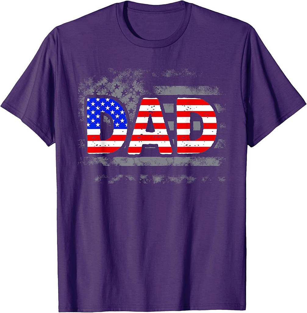 USA Patriotic Dad Father's Day American Flag 4th Of July Dad T-Shirt
