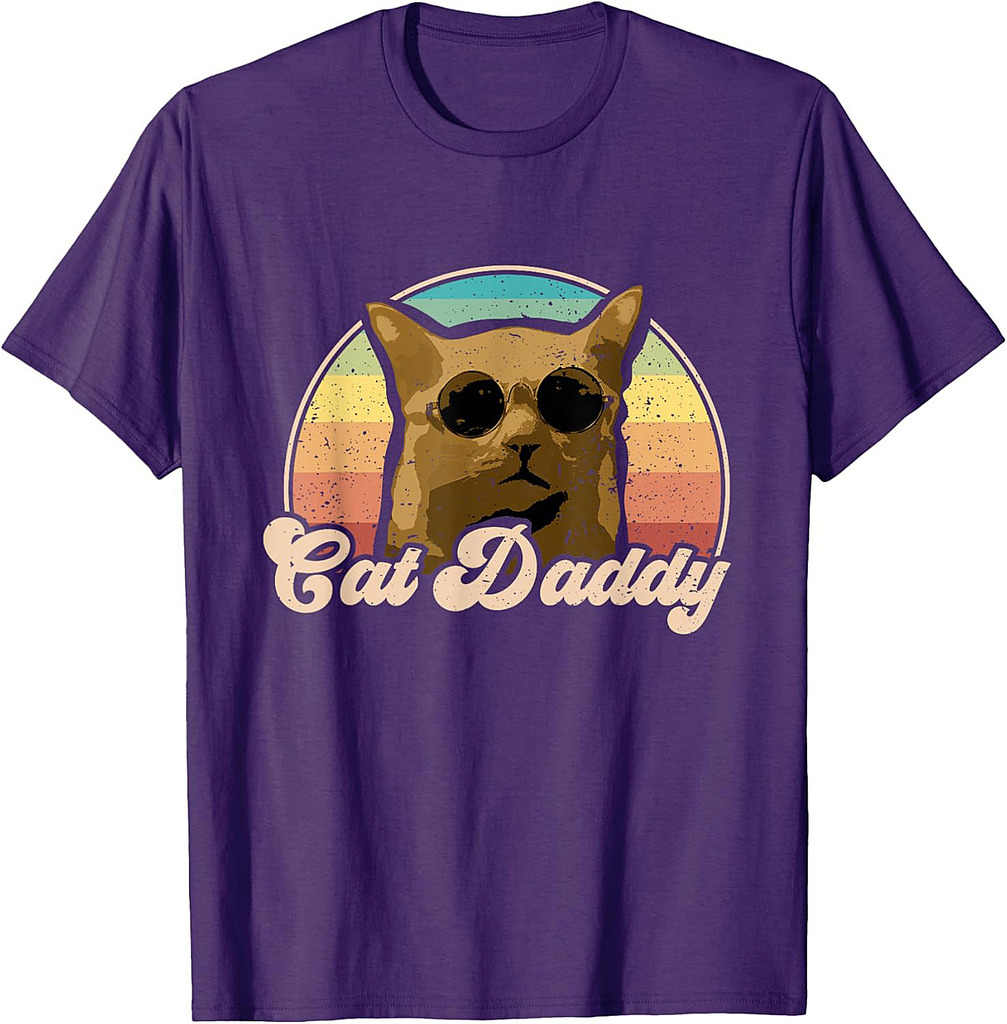 Cat Daddy Awesome Feline Toy Decor Father's Day Cat T-Shirt