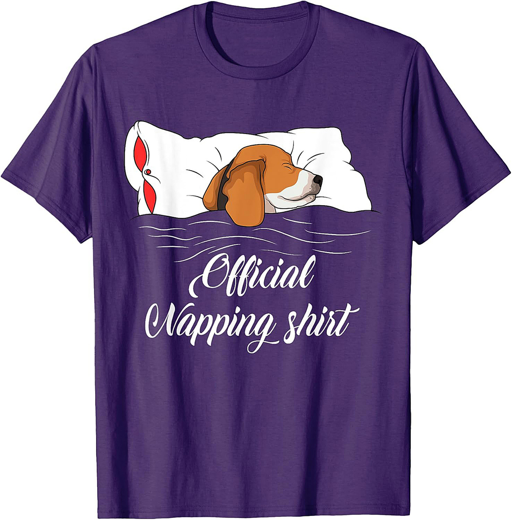 Sleeping Beagle Pyjamas Dog Lover Gift T-Shirt for Men Women Girls