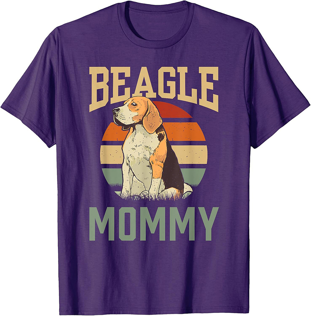 Beagle Mommy Puppy Beagles Dog Owner Mom Mother Mama T-Shirt for Men Women Girls