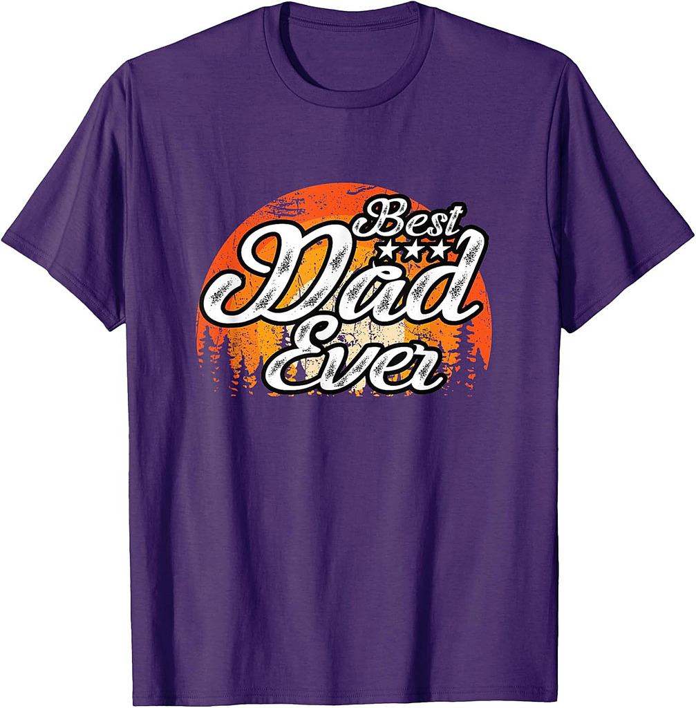 Best Dad Ever Vintage Best Dad In The World T-Shirt