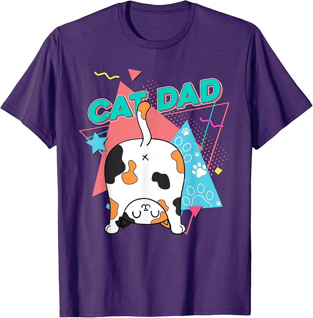 Funny Cat Dad Shirts For Cat Lovers For Men Fathers Day T-Shirt