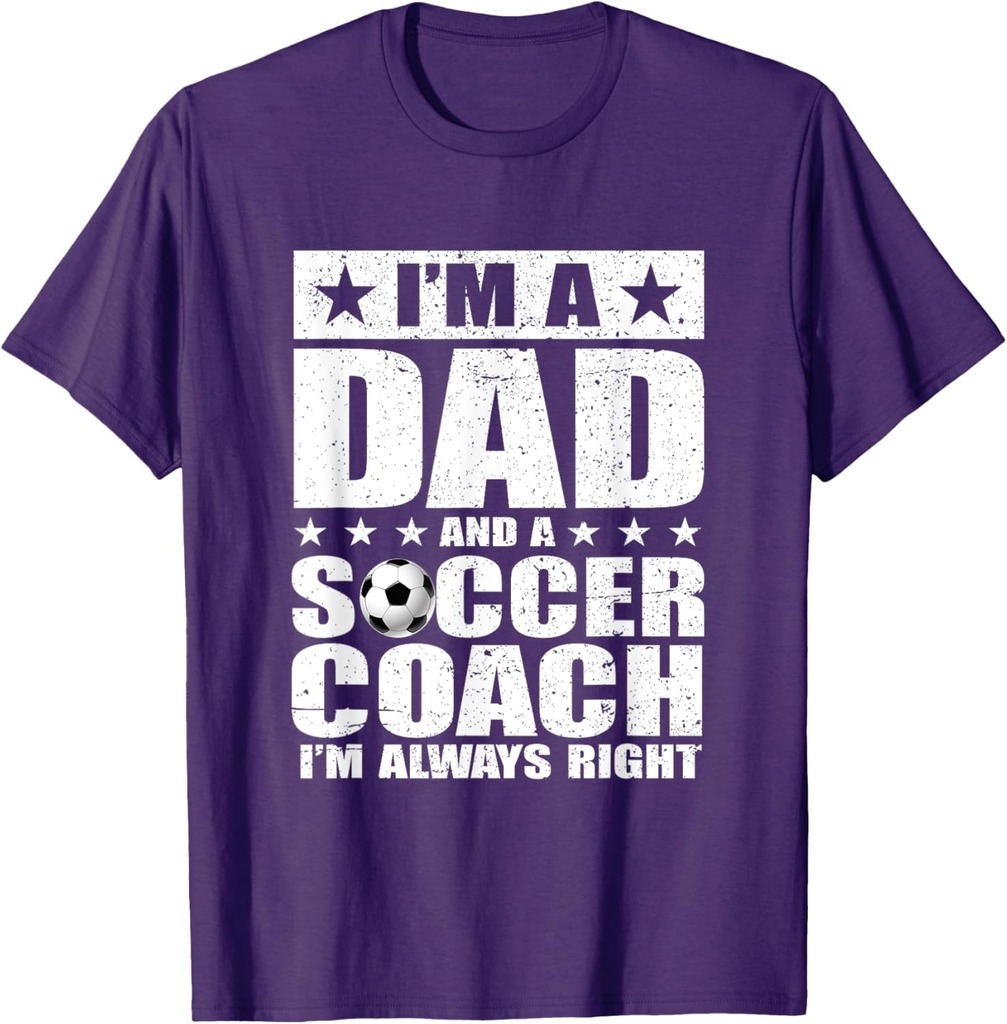 Dad Soccer Coach Fathers Day Shirts Gift From Daughter Son T-Shirt