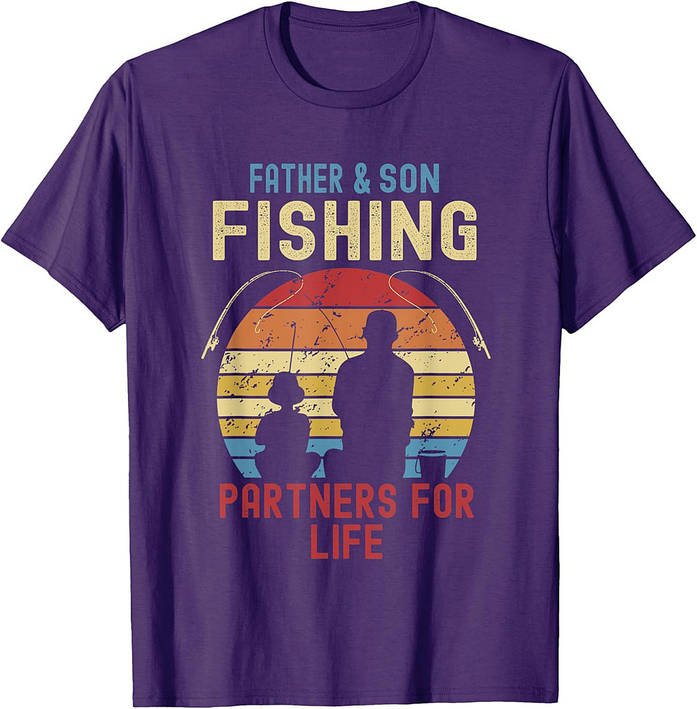 Father Son Fishing Partners For Life Matching Father's Day T-Shirt
