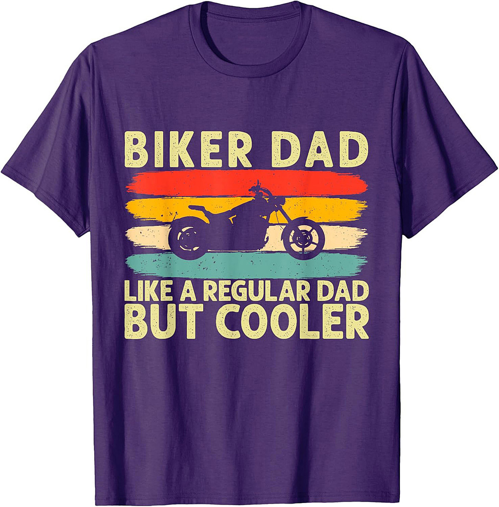 Motorcycle Biker Dad Father Day Biking Father T-Shirt