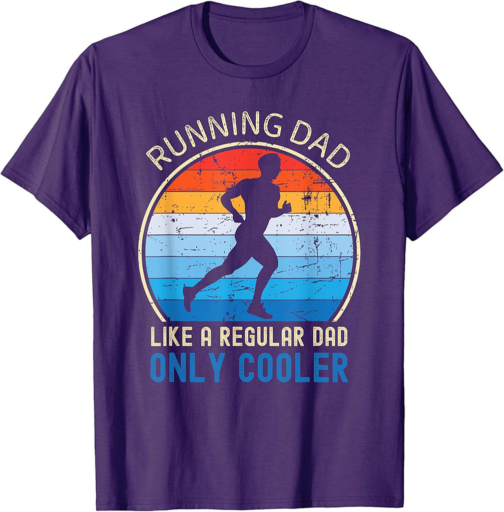 Running Dad Marathon Runner Coach Marathoner Father's Day T-Shirt