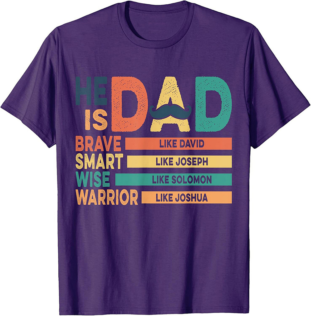 He is Dad Religious Bible Verse Jesus Christian Father's Day T-Shirt