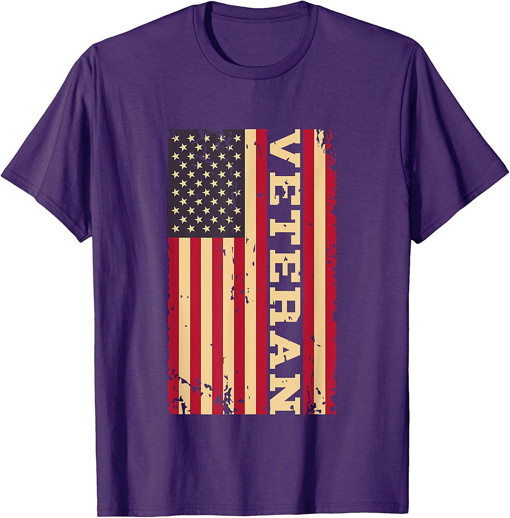Veteran Veterans Day USA United States America American Flag T-Shirt