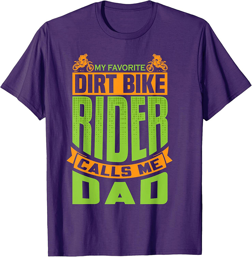 Dirt Bike Dad Dirtbike Motocross Motorcycle Fathers Day T-Shirt