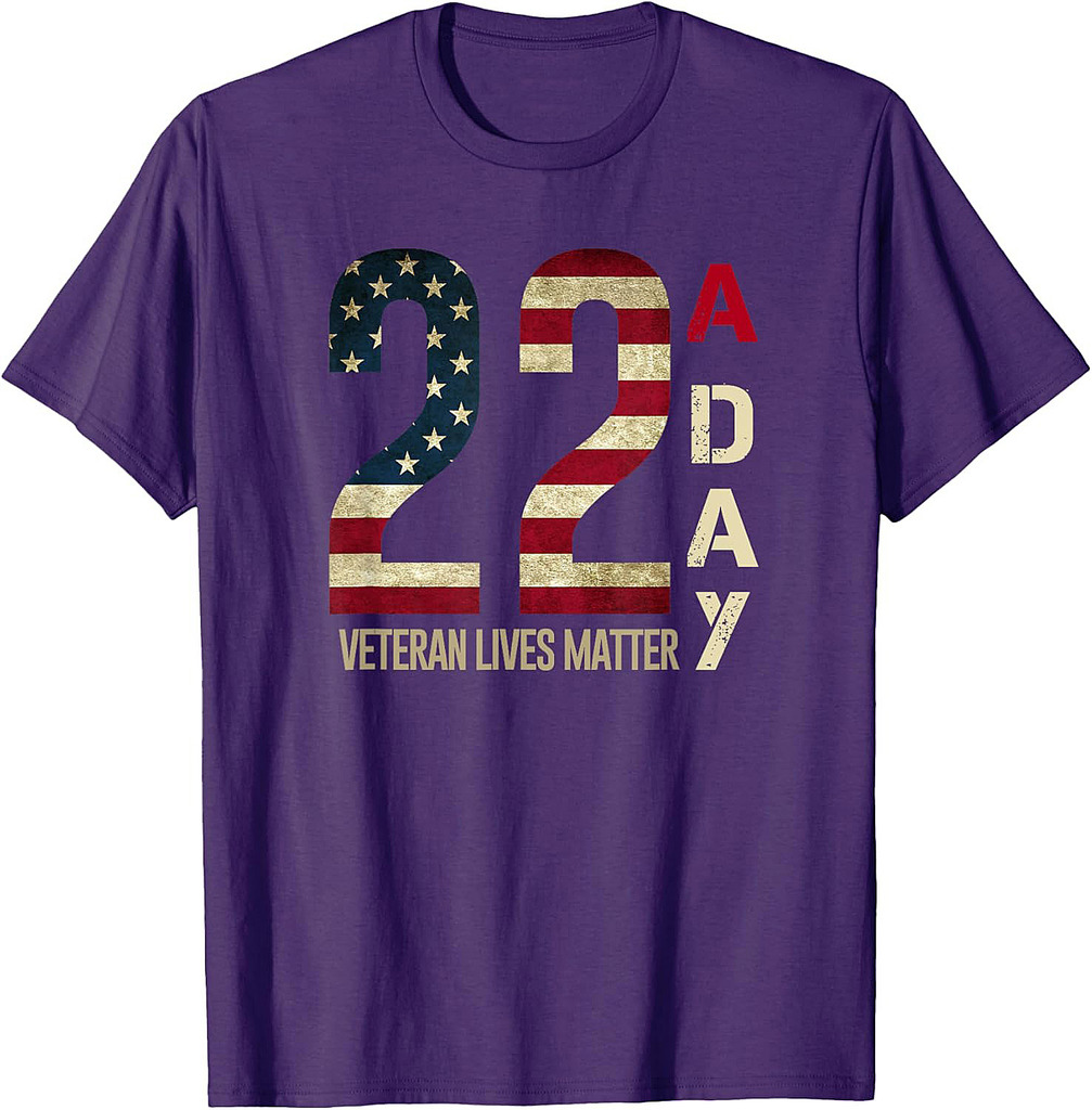 22 A Day Veteran Suicide Awareness T-Shirt