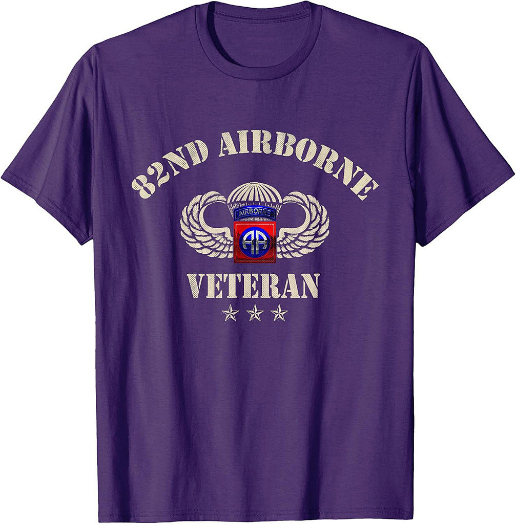 82nd Airborne Veteran Paratrooper Military Soldier Vintage T-Shirt