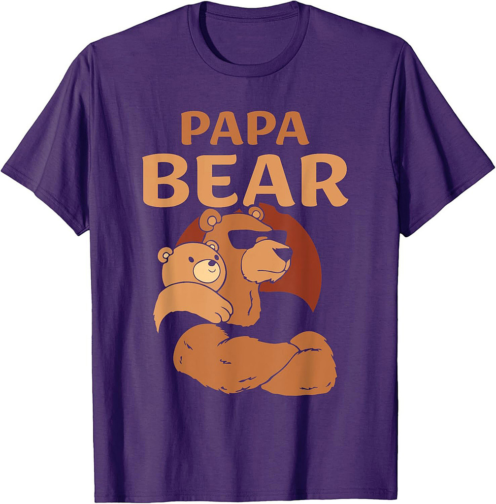 Papa Bear Bears Animal Pun Lover Dad Father Daddy Father's T-Shirt