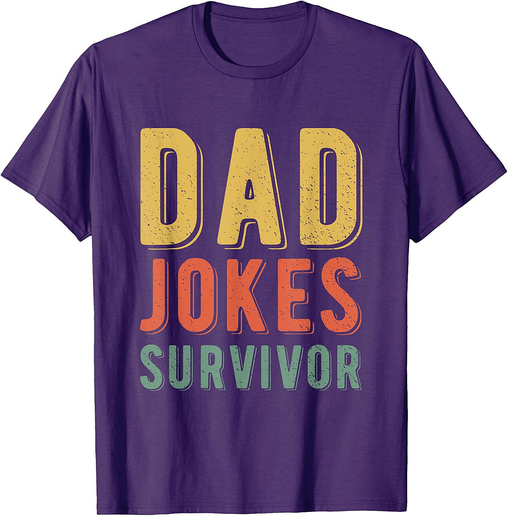 Dad Jokes Survivor Father's Day Funny T-Shirt