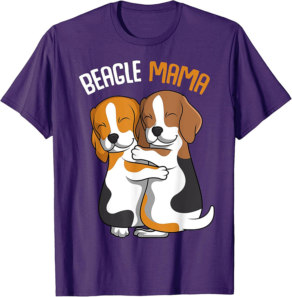 Beagle Mama Dog Mom Girls Women T-Shirt