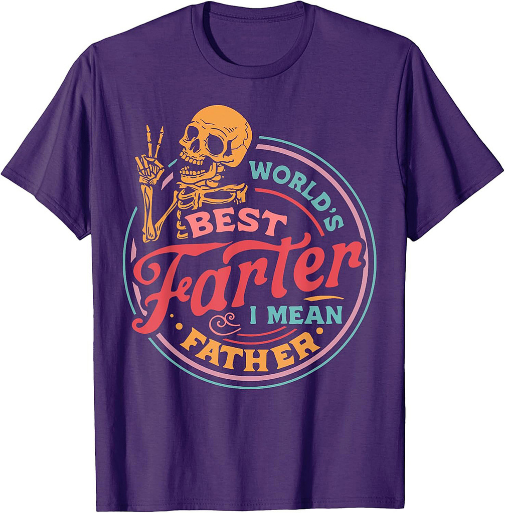 Father's Day Retro Dad World's Best Farter I Mean Father T-Shirt