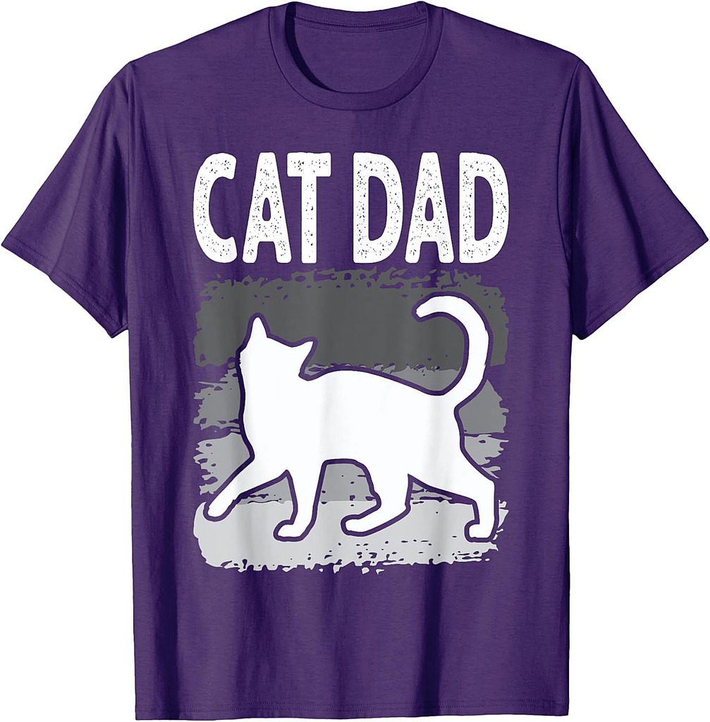 Best Cat Dad Fathers Day Men Kitty Daddy Papa T-Shirt