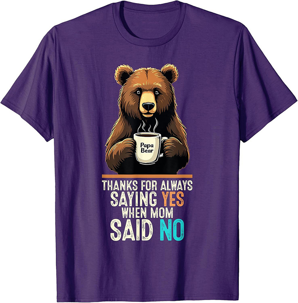 Fathers Day Gift Papa Bear T-Shirt