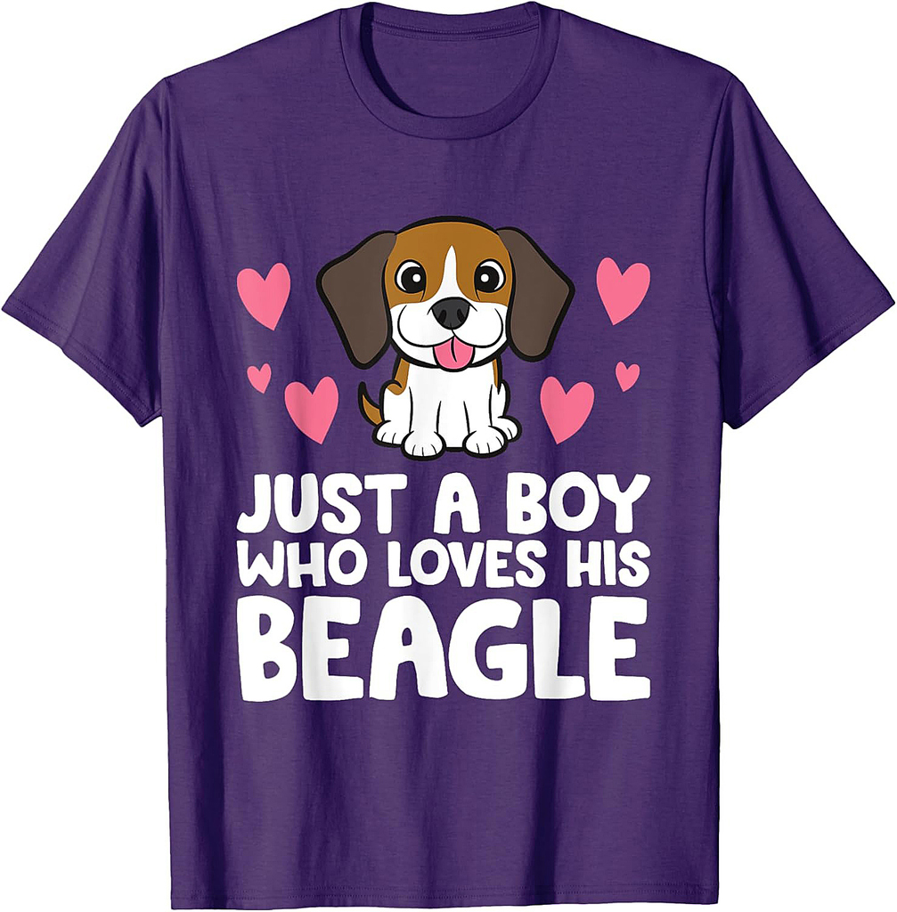 Just A Boy Who Loves His Beagle T-Shirt