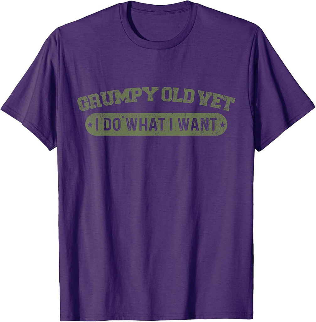 Grumpy Old Vet I Do What I Want Funny Military Veteran T-Shirt