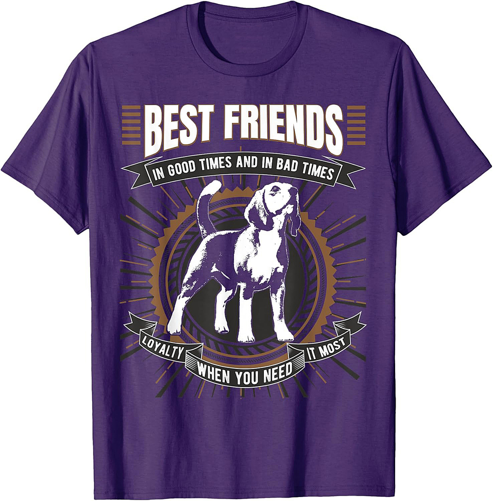 Best Friend Beagle Dog Men Women T-Shirt
