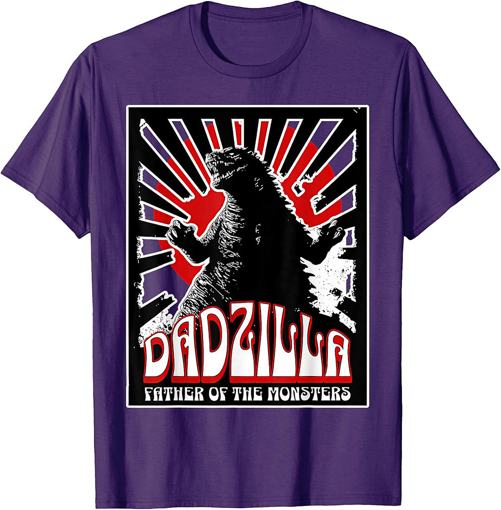 Vintage Dadzilla Father Of The Monsters Fathers Day T-Shirt