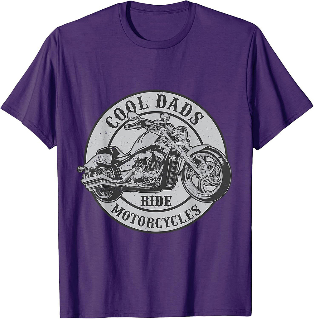 Cool Dad Ride Motorcycles Novelty Rider Dads T-Shirt