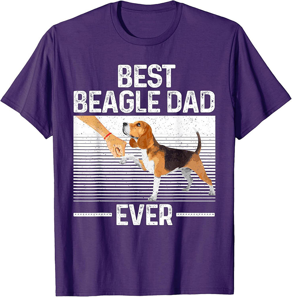 Best Beagle Design For Men Dad Hound Dog Breed Beagle Lover T-Shirt