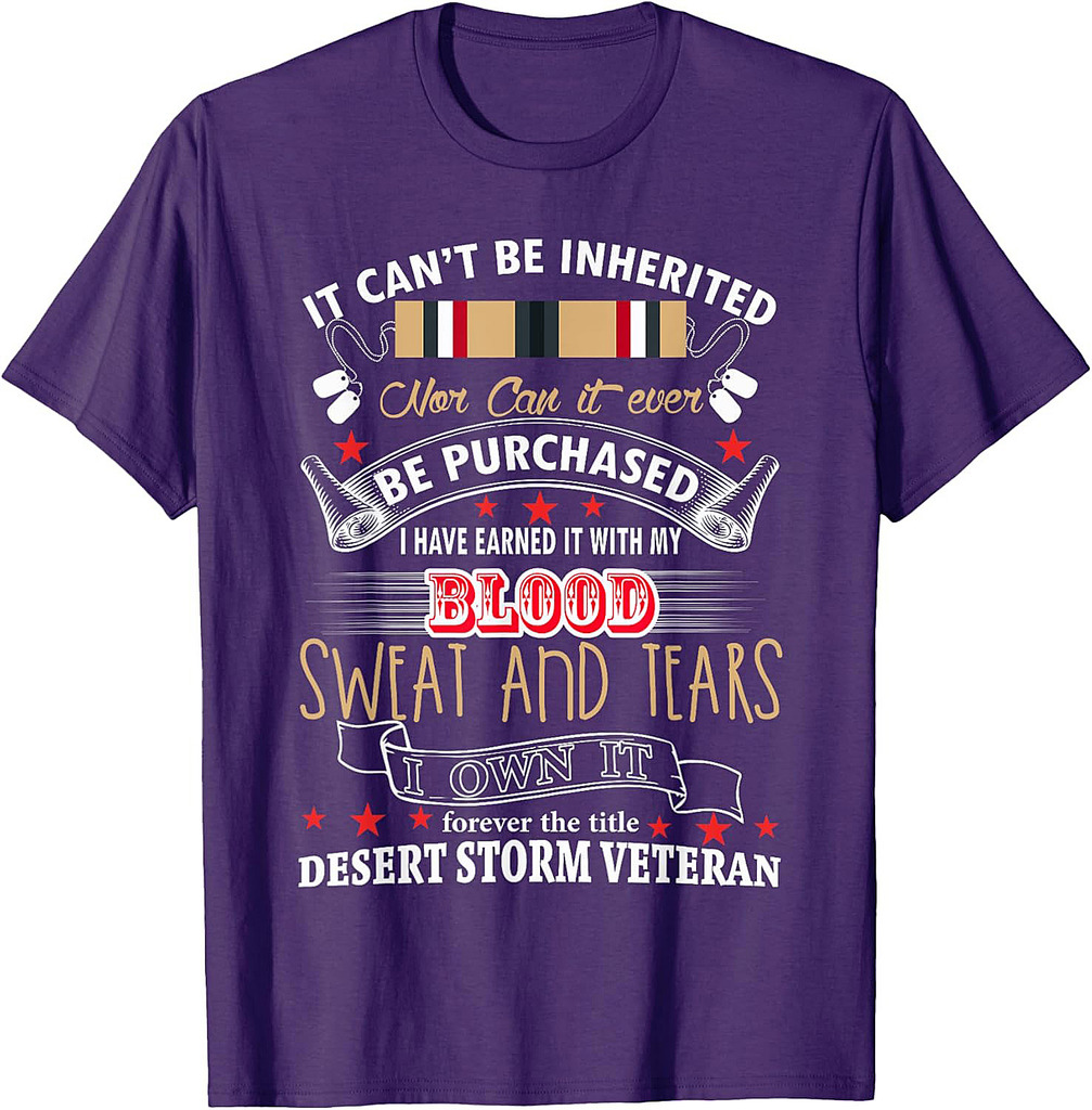 Desert Storm Veteran Desert Shield Vet T-Shirt