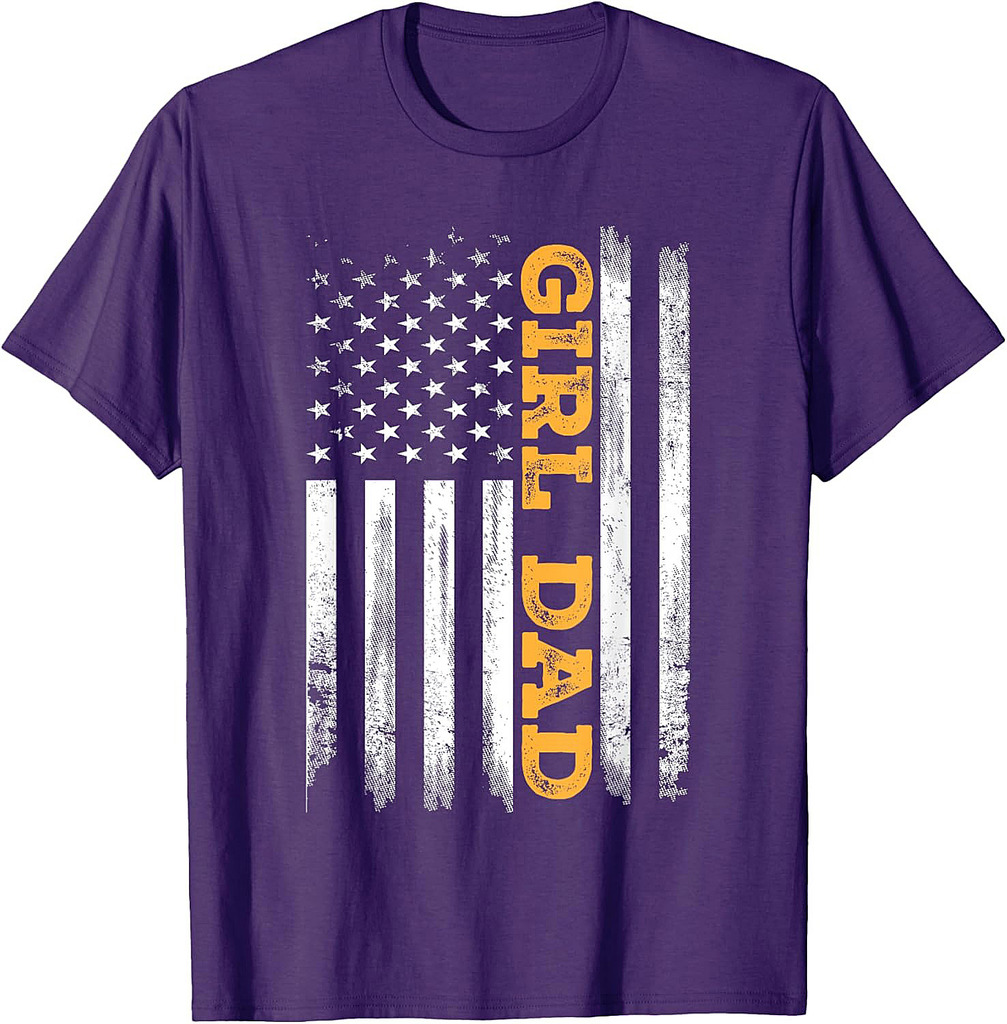 Girl Dad Father's Day Dad Daughter, Dad Of Girls Outnumbered T-Shirt