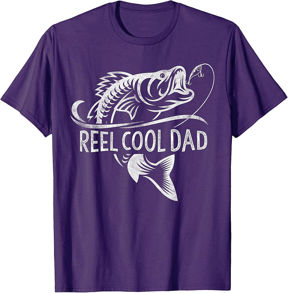 Reel Cool Dad Fishing Gifts Dad Father's Day T-Shirt