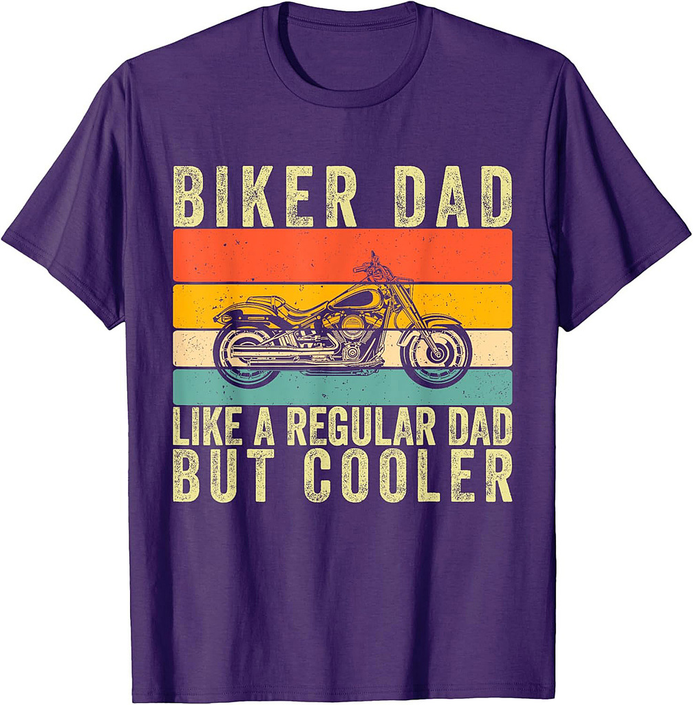Motorcycle Biker Dad Father Day Biking Father T-Shirt