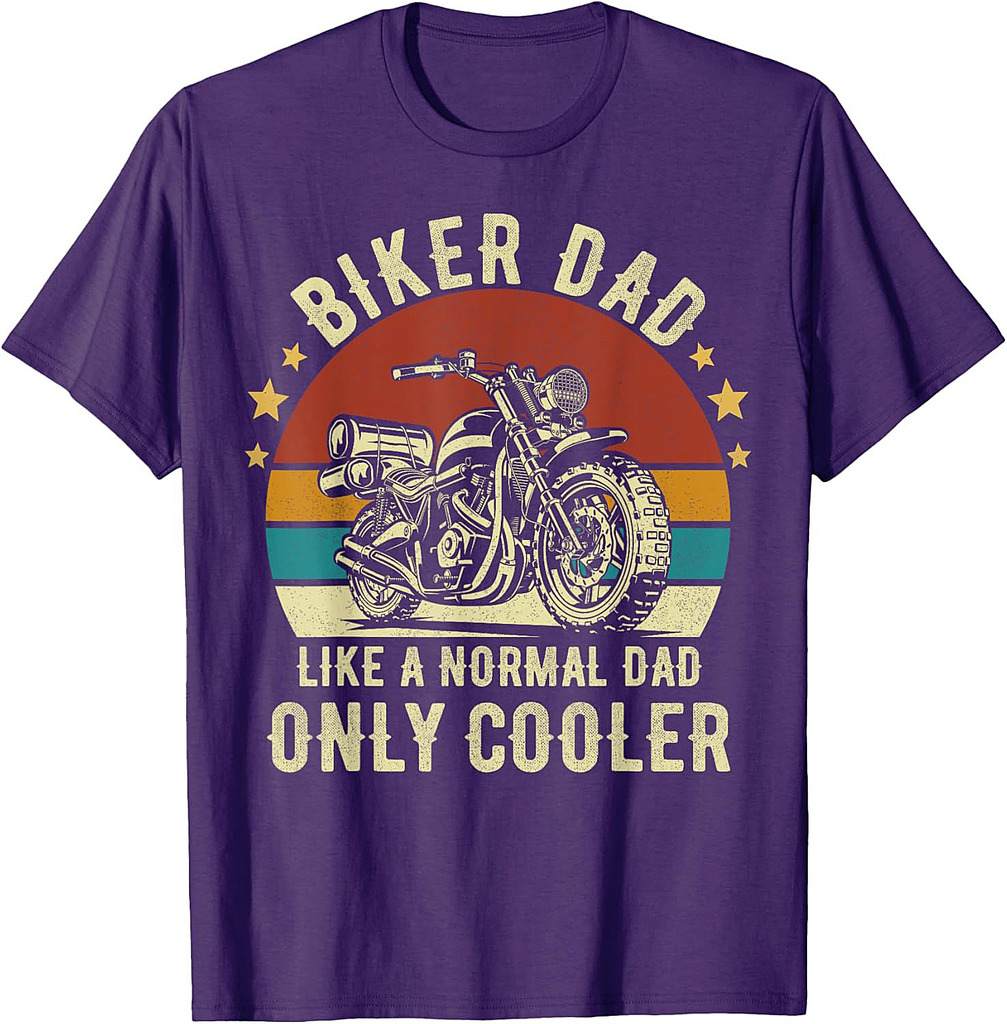 Motorcycle Lovers Cool Motorcycle Rider Men Biker Dad T-Shirt