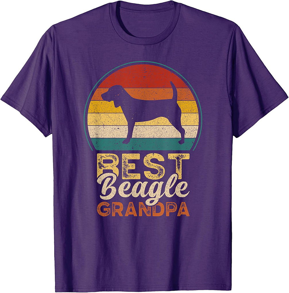 Best Beagle Grandpa, Father's Day, Grandfather Beagle T-Shirt