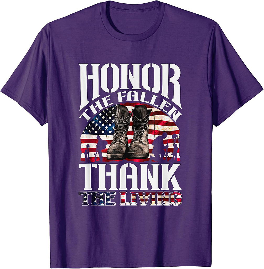 Honor The Fallen Thank The Living Veteran Memorial Day T-Shirt