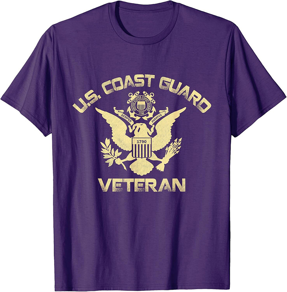 U.S. Coast Guard Veteran Eagle Vintage Veterans Day Gifts T-Shirt