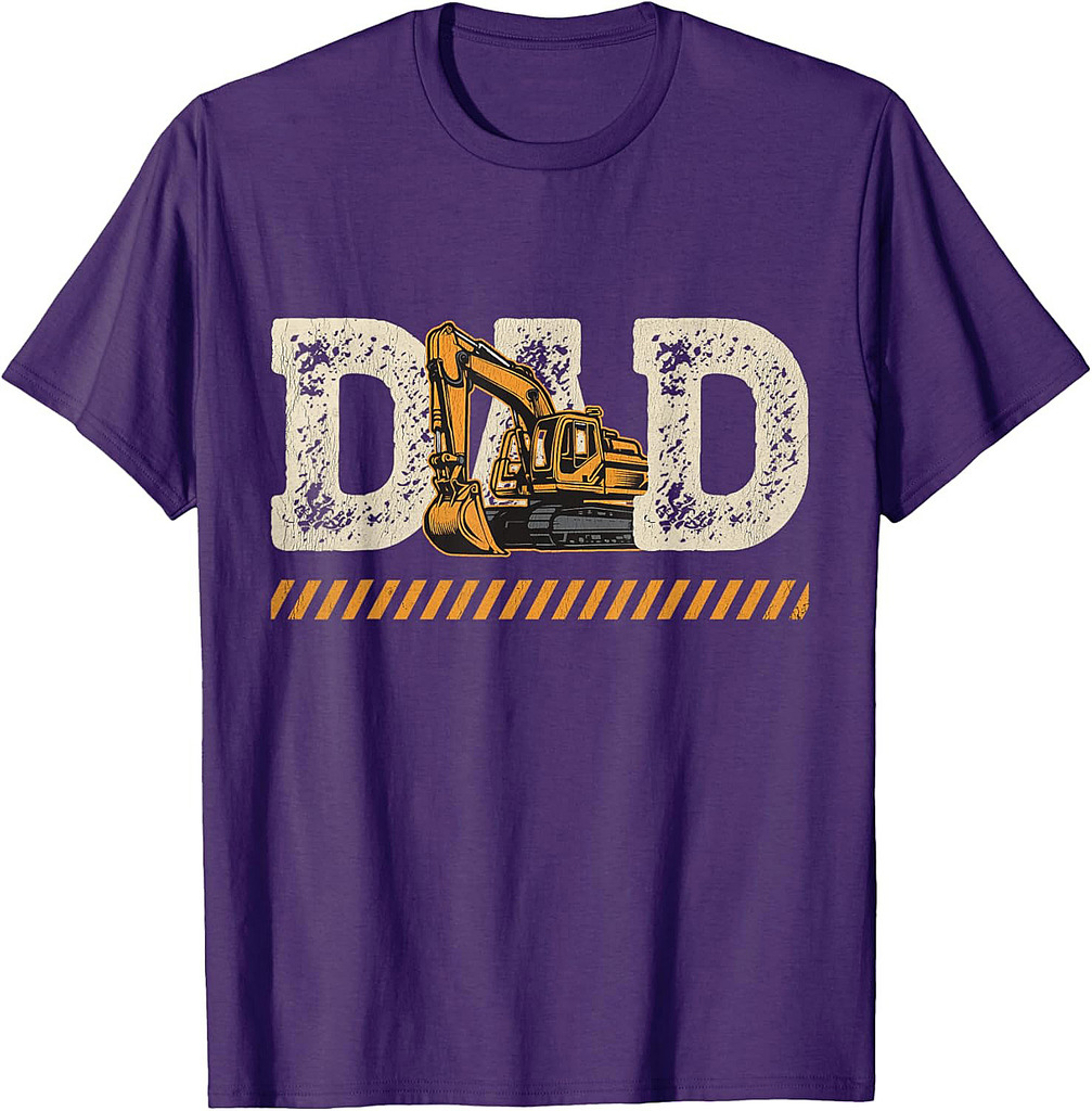 Excavator Dad Father's Day Construction Father Birthday T-Shirt