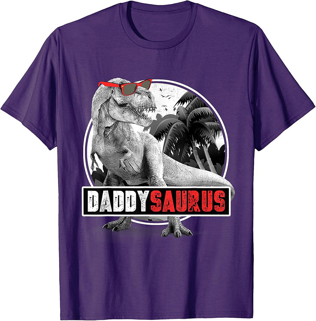 Daddysaurus T-Rex Dad Dinosaur Daddy Saurus Fathers Day T-Shirt
