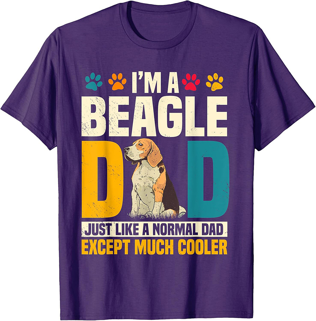Beagle Dad Dog Hunting Pet Owner Breeder Father's Day T-Shirt
