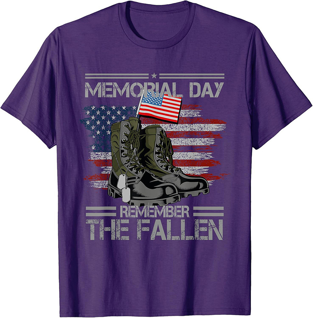 Memorial Day Remember The Fallen Veteran Military Vintage T-Shirt