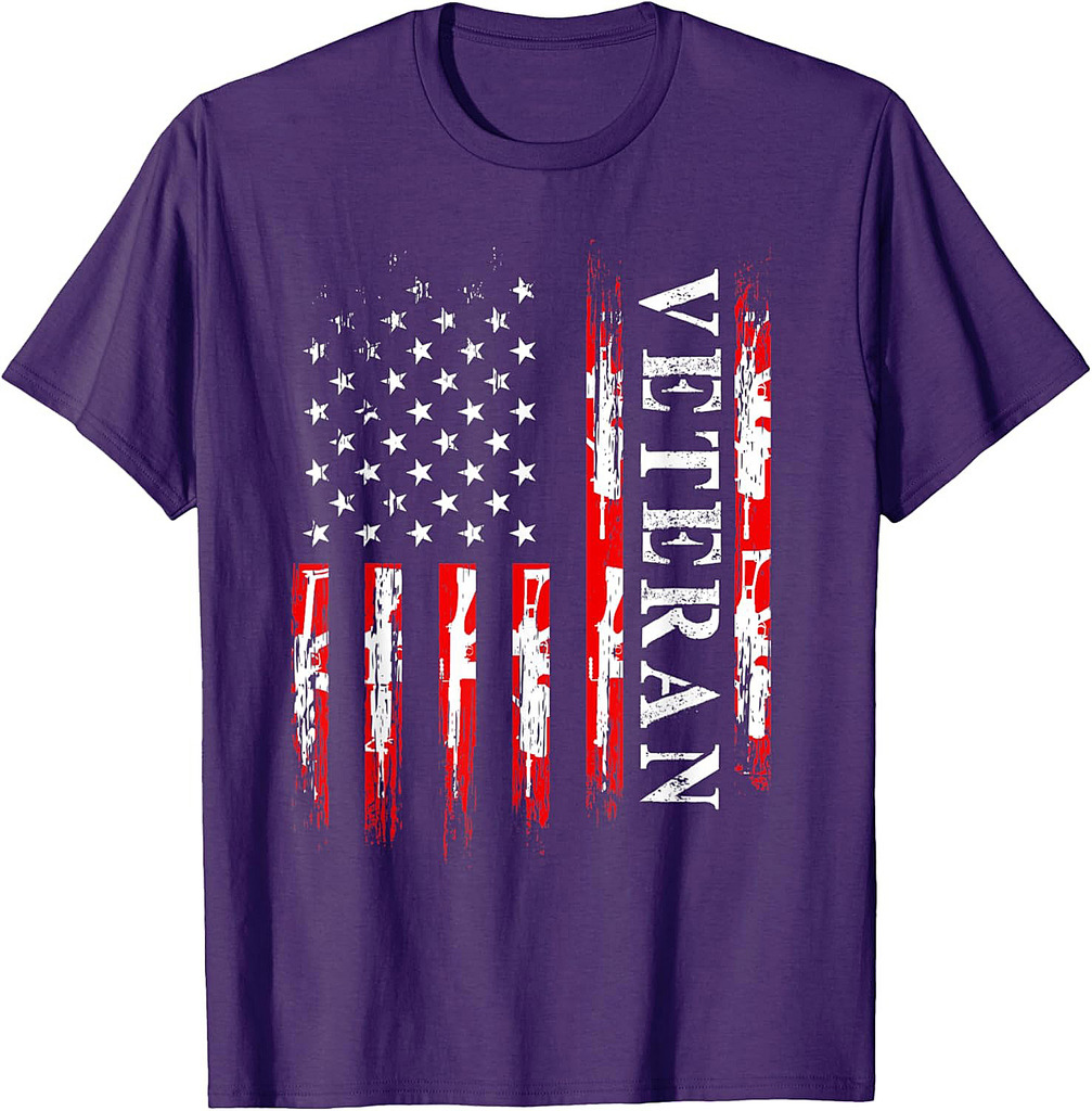 Soldier Military American Flag Veteran Army Battlefield T-Shirt