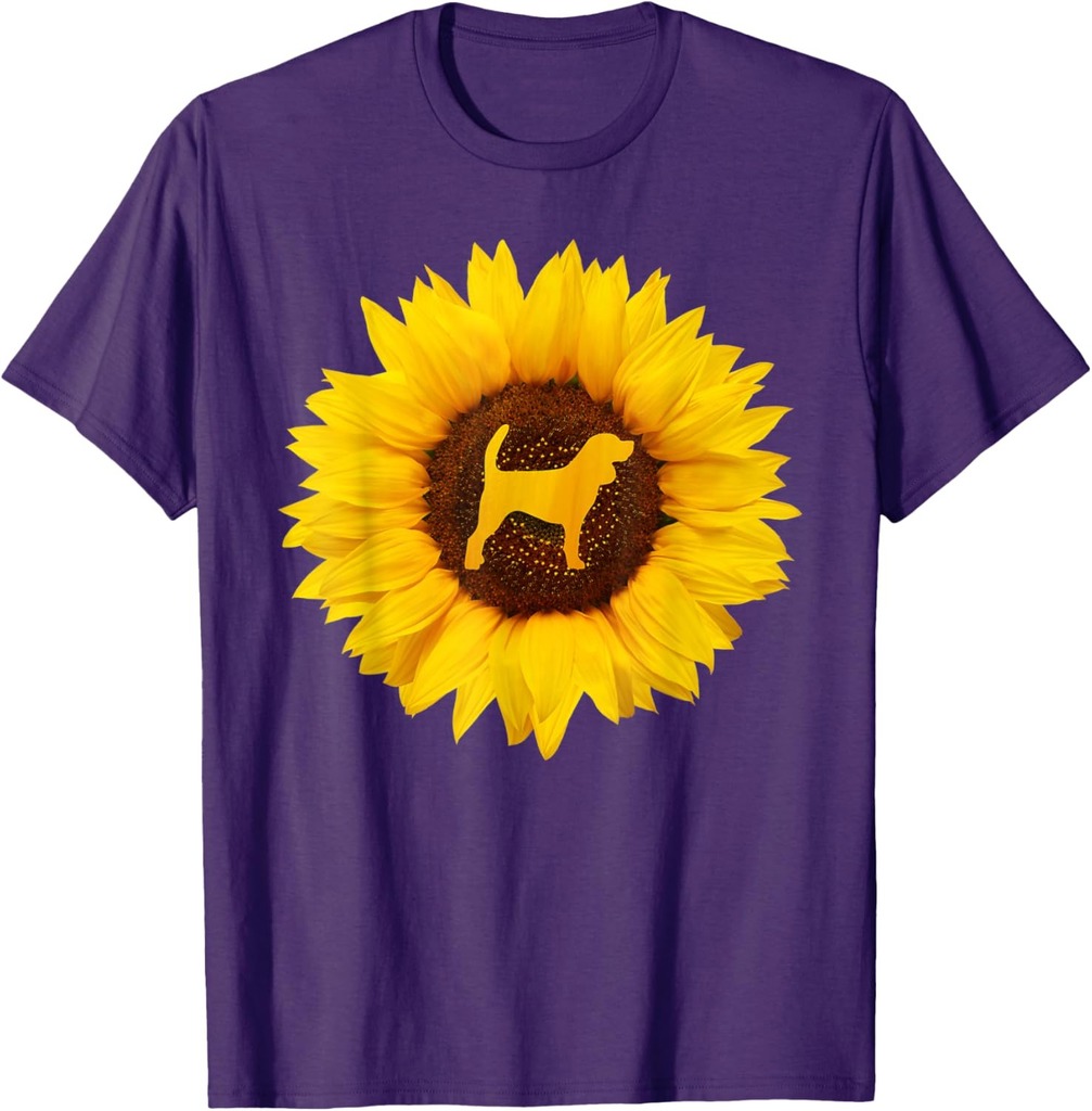 Beagle Gift For Women Men Puppy Dog Pet Sunflower Lover T-Shirt