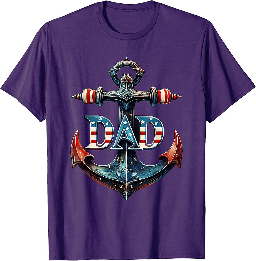 Dad Anchoring Our Life | Father’s Day Vintage Collection T-Shirt