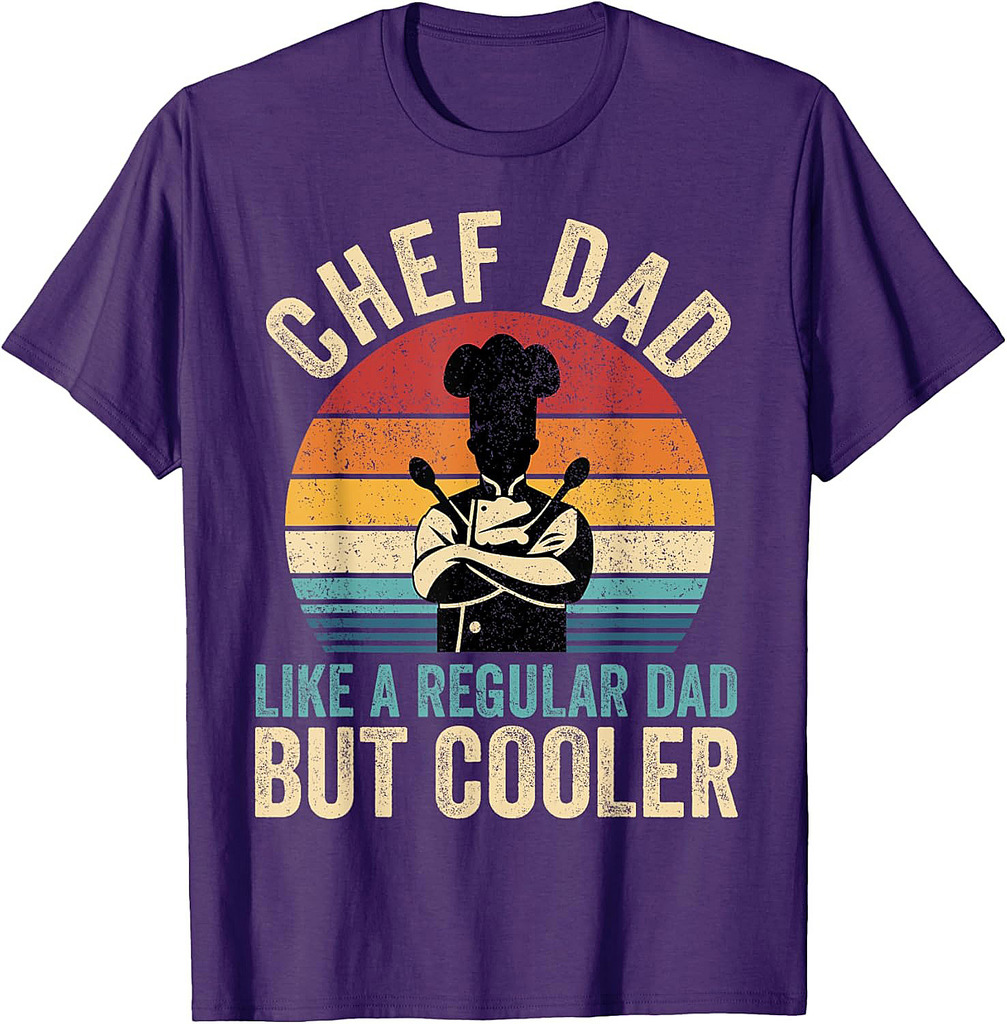 Chef Dad Like Regular Dad But Cooler Father's Day T-Shirt