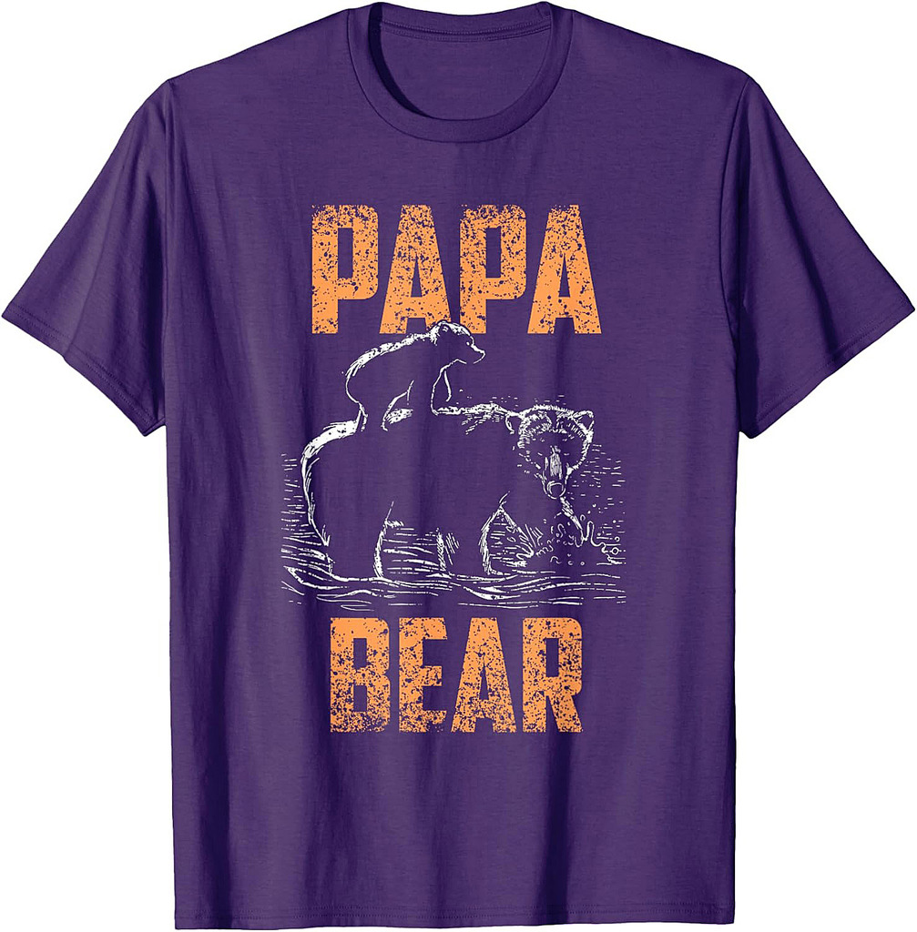 Papa Bear Animal Pun Lover Bears Bear Dad Father Daddy T-Shirt
