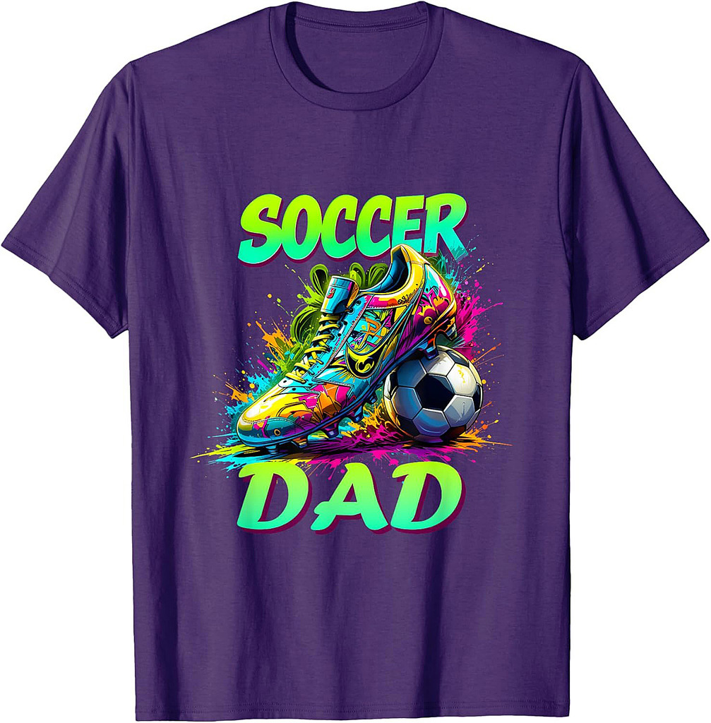 Funny Daddy Soccer Sport Lover Fan Fathers Day Soccer Dad T-Shirt