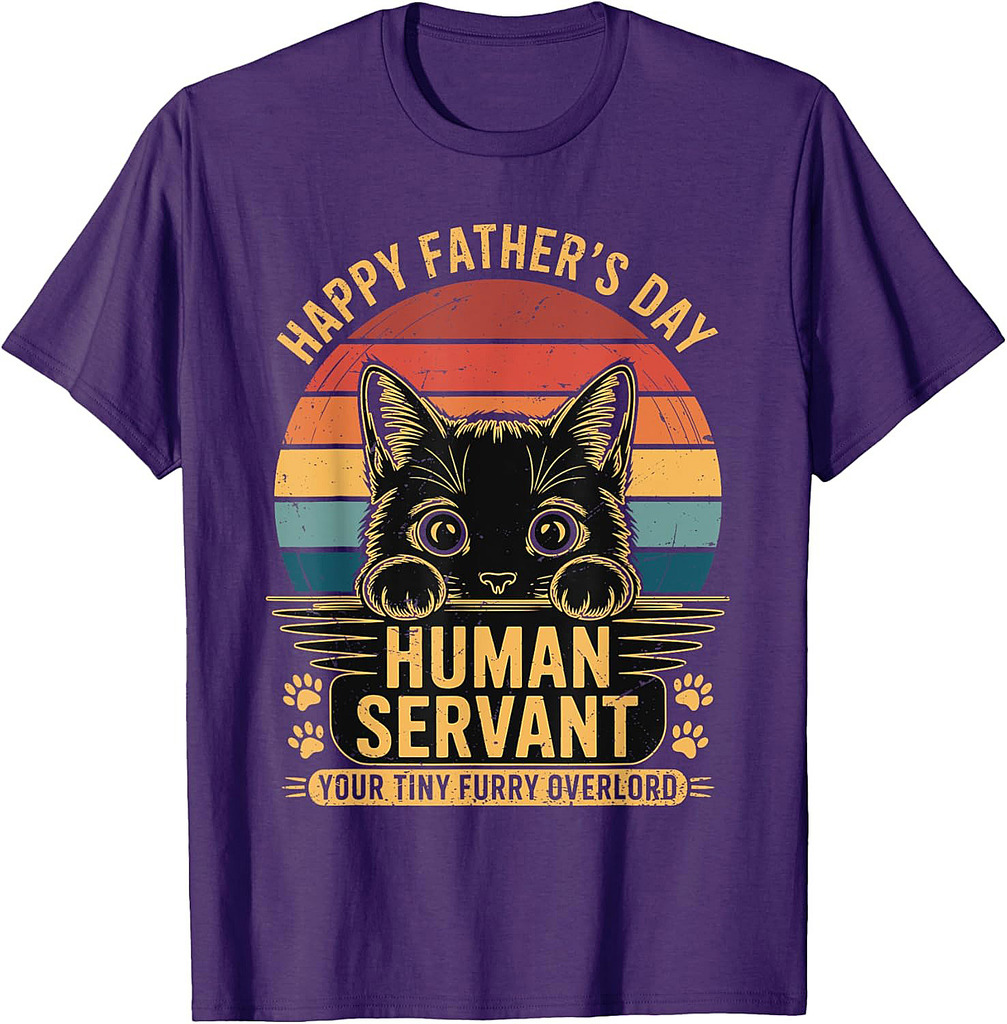 Funny Cat Dad Lover for Men Vintage Father's Day Meow Daddy T-Shirt